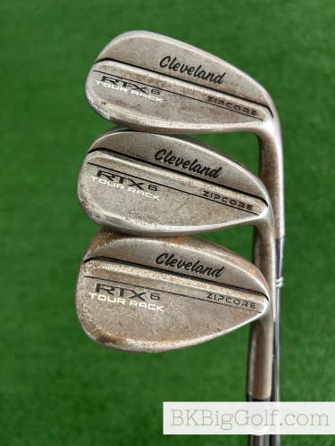 Cleveland RTX6 Tour Rack Raw 3 Wedge Set (52, 56, & 60 Degrees)
