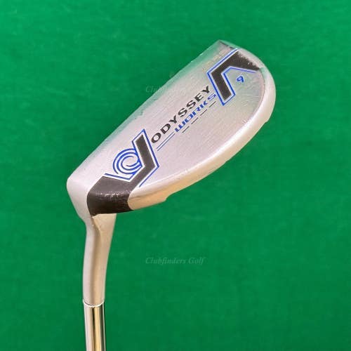 LH Odyssey Works Versa 9 350g Heel-Shafted 35" Putter Golf Club w/ Super Stroke