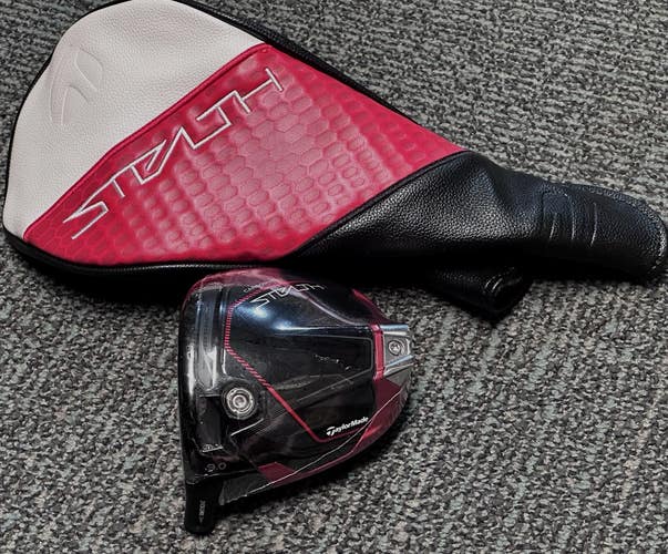 TaylorMade Stealth 2 Driver 9* Degree LEFT Hand Head Only w/ Headcover NEW!
