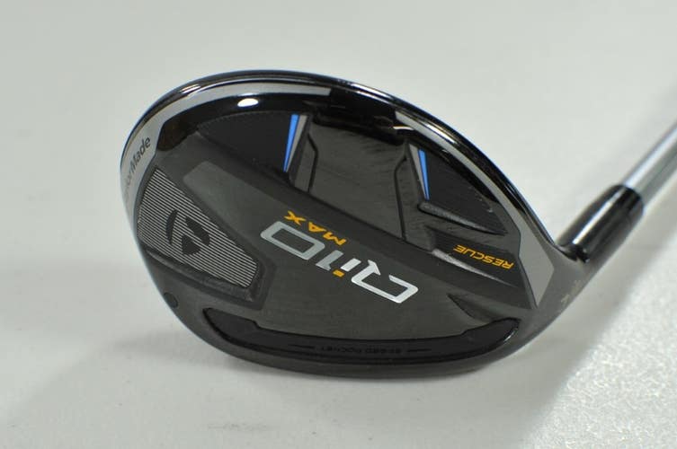 LEFT HANDED TaylorMade Qi10 Max Rescue 4-23* Hybrid Regular Flex Graphite 194666