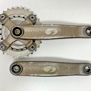 Vintage 1990s Trek Icon Graphite Series 175mm 32/22 Aluminum Double Crankset