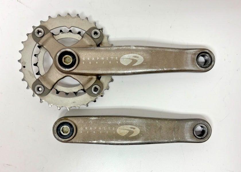 Vintage 1990s Trek Icon Graphite Series 175mm 32/22 Aluminum Double Crankset