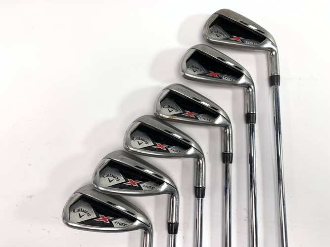 Callaway X Hot 2013 Iron Set 5-PW Uniflex Steel Mens RH