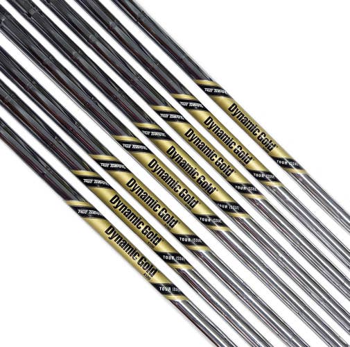 True Temper Dynamic Gold Tour Issue X100 5-PW+AW+SW Iron Shaft Set X-Stiff Flex