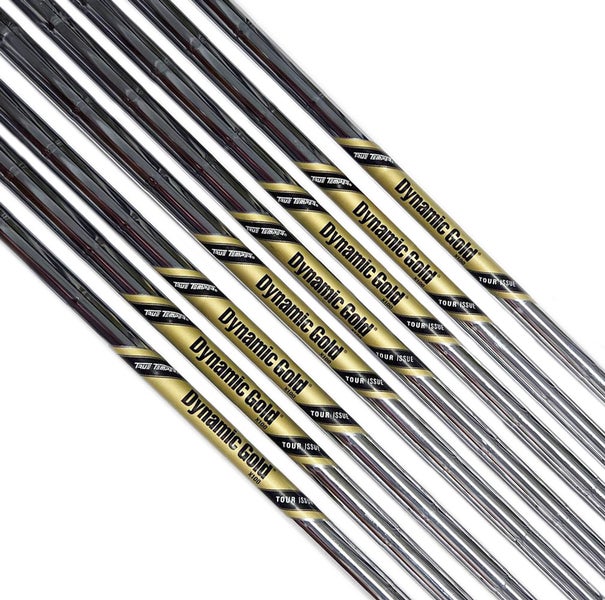 True Temper Dynamic Gold Tour Issue X100 5-PW+AW+SW Iron Shaft Set X-Stiff Flex