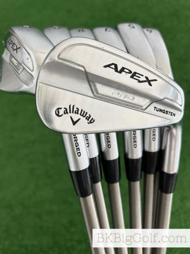 Callaway Apex Pro 21 Forged Iron Set 4-P / SteelFiber i110 Stiff Graphite