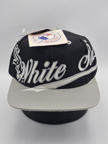 NEW Vintage Chicago White Sox MLB Sports Logo 7 Twill Big Logo Vtg Hat Snapback
