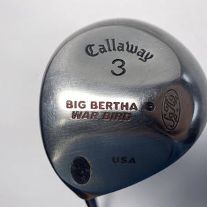 Callaway Big Bertha Warbird 3 Fairway Wood 15* RCH 90 Regular Graphite Mens LH