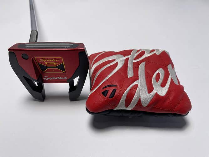 TaylorMade Spider GT Small Slant Red Putter 37" SuperStroke Pistol GTR 1.0 LH HC