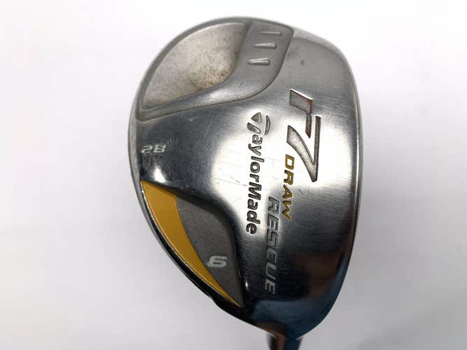 TaylorMade R7 Draw 6 Hybrid 28* REAX 55g Senior Graphite Mens RH