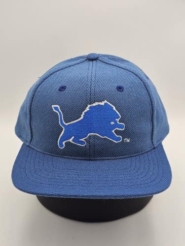 NEW Vintage Detroit Lions NFL Sports Logo Athletic Plain Logo Hat Cap Snapback