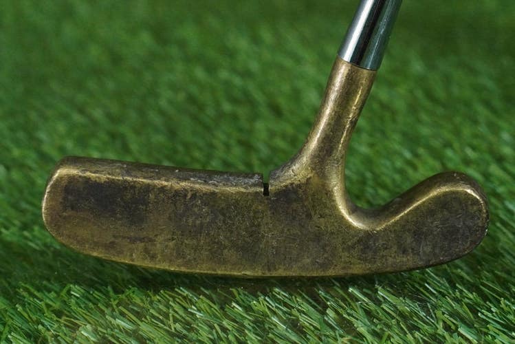 VINTAGE ACUSHNET BULLS EYE OLD STANDARD BLADE PUTTER 35" FLUTED SHAFT RH / LH