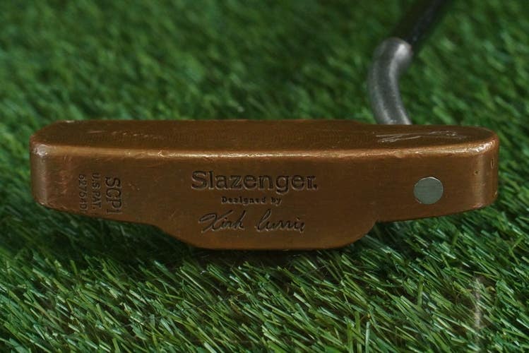 VINTAGE SLAZENGER KIRK CURRIE BLADE PUTTER (RARE SCP1) 35" SHAFT LAMKIN GRIP RH
