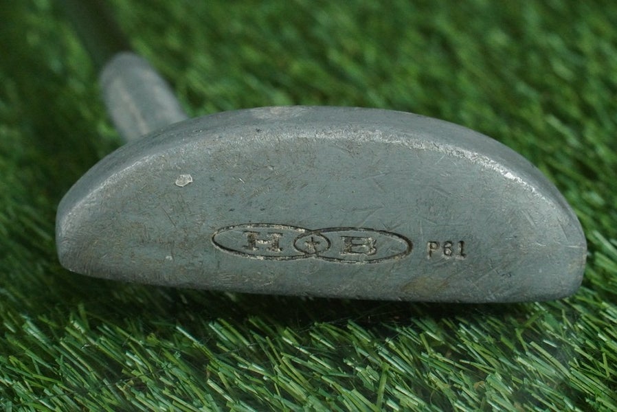 VINTAGE H+B P61 MID MALLET PUTTER 34.5" STEEL SHAFT SPORTS PRIDE GRIP RH ~ L@@K!
