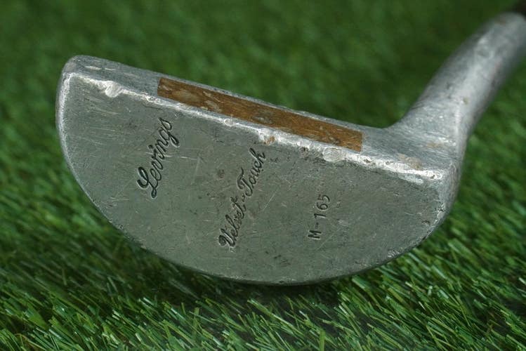 VINTAGE LEVINGS VELVET TOUCH M-165 MID MALLET PUTTER 35.5" TRUE TEMPER STEEL RH