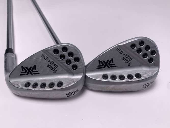 PXG 0311 Sugar Daddy Milled Chrome Wedge Set 56*10 | 60*9 Elevate VSS Stiff  RH