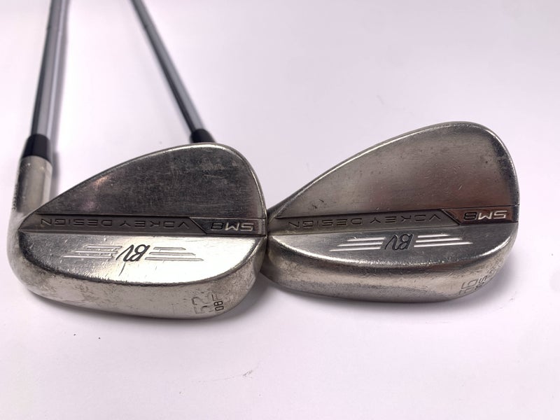 Titleist Vokey SM8 Brushed Steel Wedge Set 52* 8 | 56* 10 Wedge Steel Mens RH