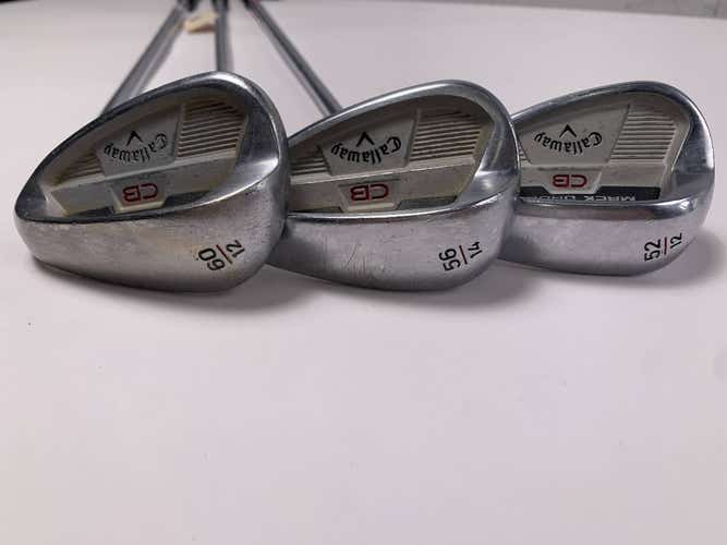Callaway Mack Daddy CB Wedge Set 52* 12 | 56* 14 | 60* 12 DG Spinner Tour VSS RH