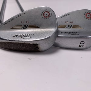 Titleist Vokey Spin Milled Chrome 2009 Wedge Set 50* 8 | 54* 11 Wedge RH