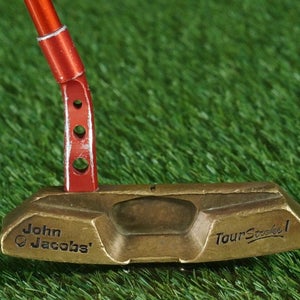 VINTAGE JOHN JACOBS' TOUR STROKE I BLADE PUTTER 34" GRAPHITE TIGER SHARK GRIP RH