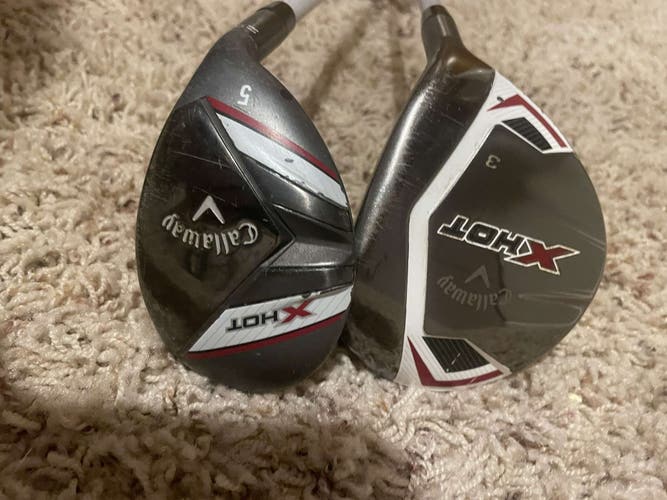 Callaway X Hot 3 Wood And 5 Hybrid