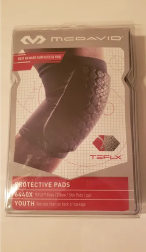 New McDavid - Protective TEFLX Knee/Elbow Pad Pair - 6440X- Youth
