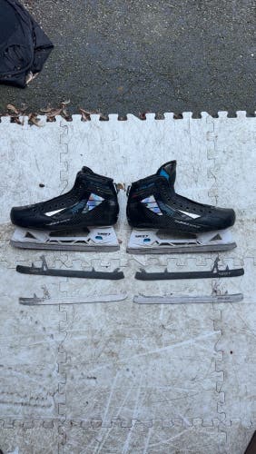 2023 True TF9 Hockey Goalie Skates Regular Width 10.5 (Used)