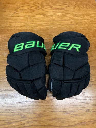 Bauer Supreme Ultra Sonic Pro Stock Hockey Gloves 14” Short Cuff Stars Blackout