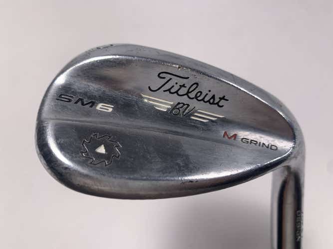 Titleist Vokey SM6 Tour Chrome Lob Wedge LW 60* 8 M-Grind Wedge Steel Mens RH