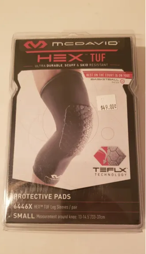 New McDavid - HEXTUF Protective Knee Leg sleeve - Pair - 6446X- Small