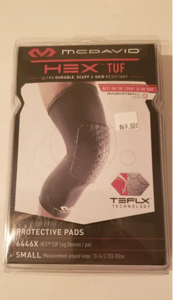 New McDavid - HEXTUF Protective Knee Leg sleeve - Pair - 6446X- Small