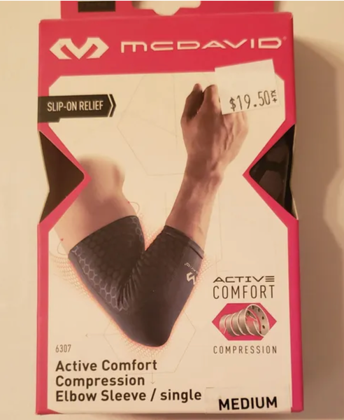 NEW Mcdavid Active Comfort Compression Elbow sleeve  - Medium