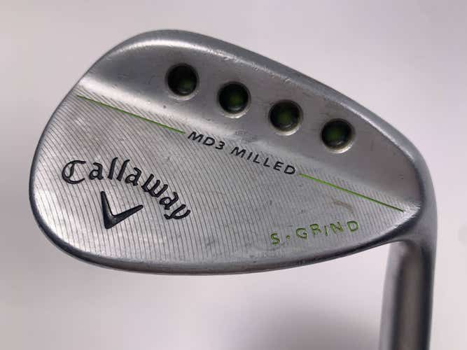 Callaway MD3 Milled Chrome S-Grind Gap Wedge GW 52* 10 S-Grind Wedge Mens RH