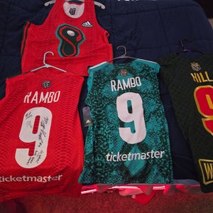 PLL Whipsnakes jersey lot WITH AUTOGRAPHS!