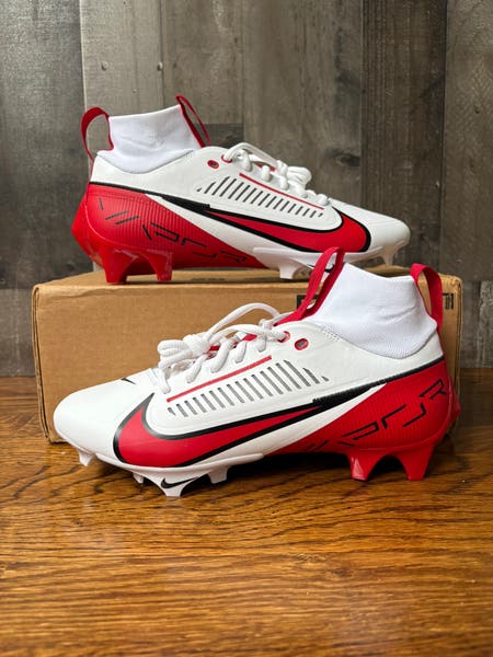Nike Vapor Edge Pro 360 2 TB Mens Size 9 Football Cleats Red White FQ4044-105. Nike Vapor Edge Pro 360 2 TB Mens Size 9 Football Cleats Red  main image 3