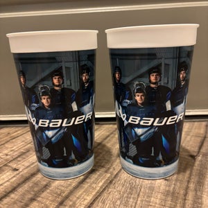 Bauer Hockey Plastic Beverage Cups Lot of 2 32 Ounces Brand New