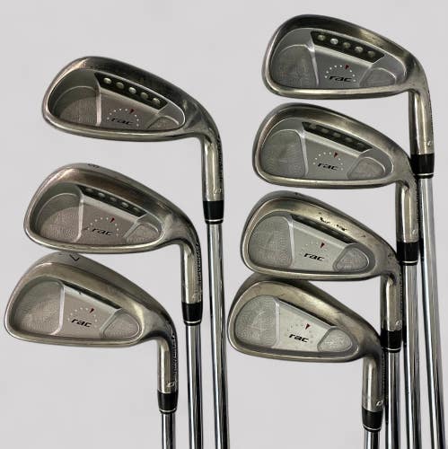 TaylorMade RAC OS 2002 IRON SET 3-9 - 7 Clubs - REG FLEX Steel RH