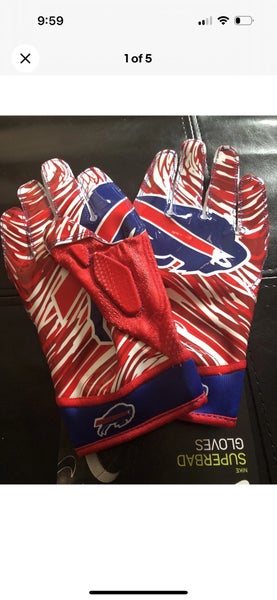 Nike Superbad 4.5 Adult XL Bills Receiver Gloves Brand New!