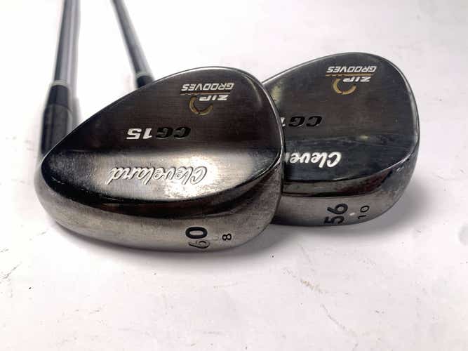 Cleveland CG15 Black Pearl Wedge Set 56* 10 | 60* 8 Traction Wedge Steel Mens RH