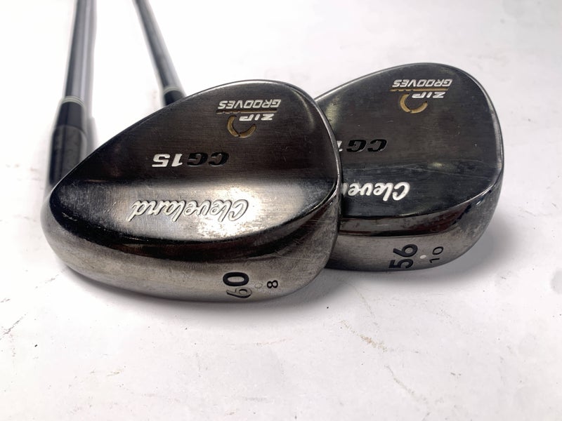 Cleveland CG15 Black Pearl Wedge Set 56* 10 | 60* 8 Traction Wedge Steel Mens RH