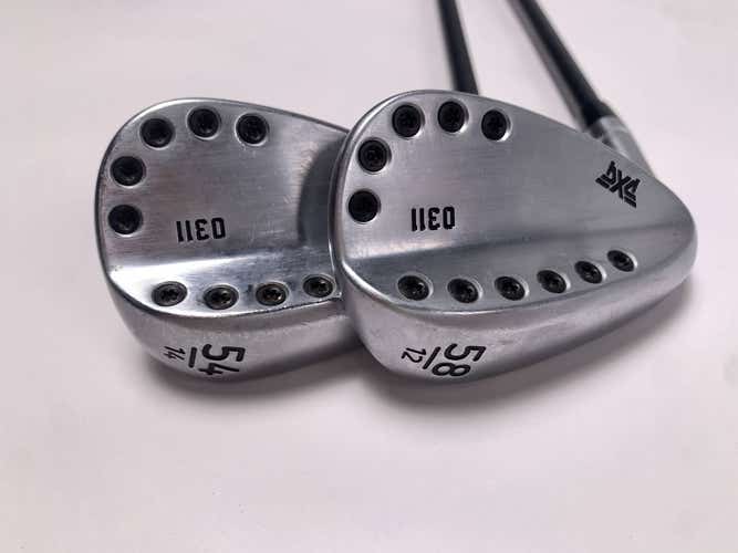 PXG 0311 Chrome Wedge Set 54* 14 58* 12 Accra 80i Wedge Graphite Mens LH