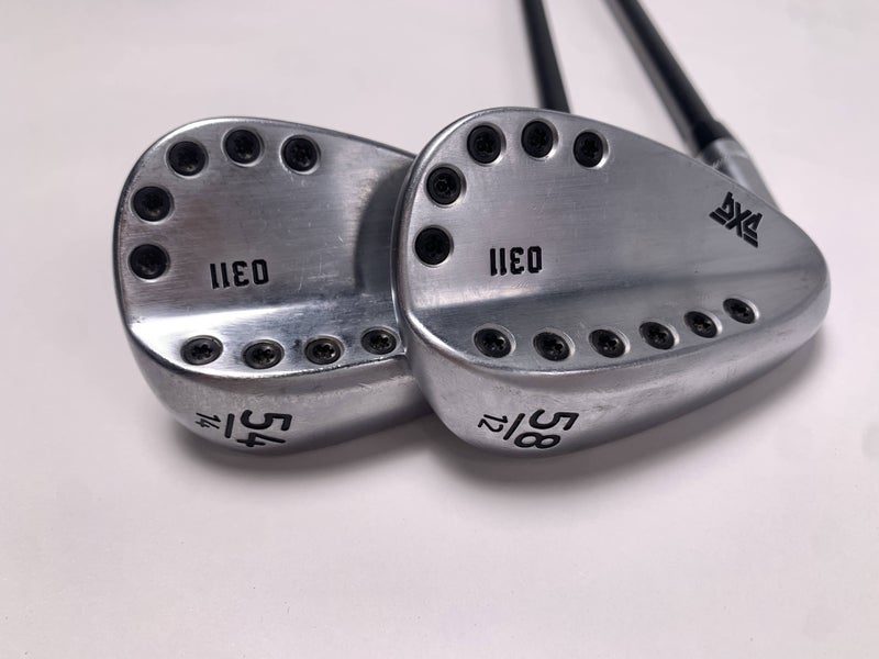 PXG 0311 Chrome Wedge Set 54* 14 58* 12 Accra 80i Wedge Graphite Mens LH