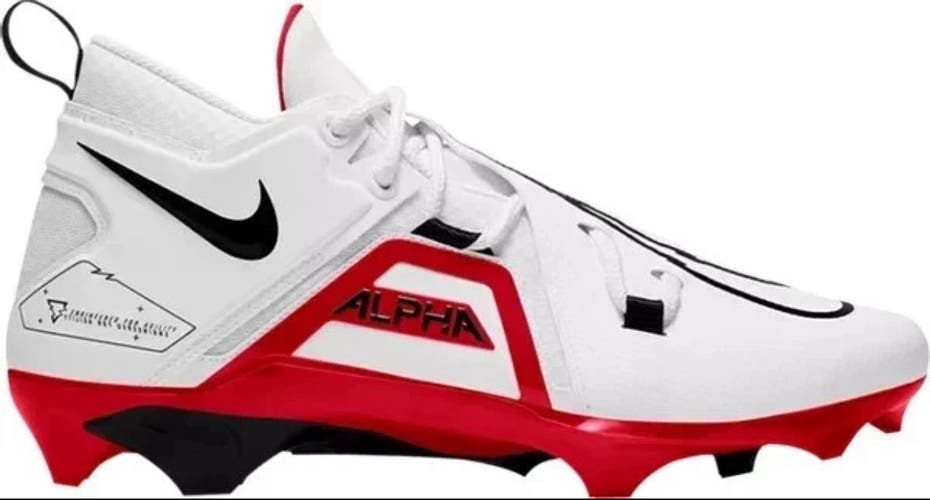 Men's  Size M 11.0 (W 12.0) Nike Mid Top Alpha Menace Pro 3 Molded Cleats (New)