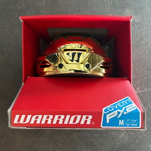 Warrior Covert PX2 Gold Chrome M Hockey Helmet
