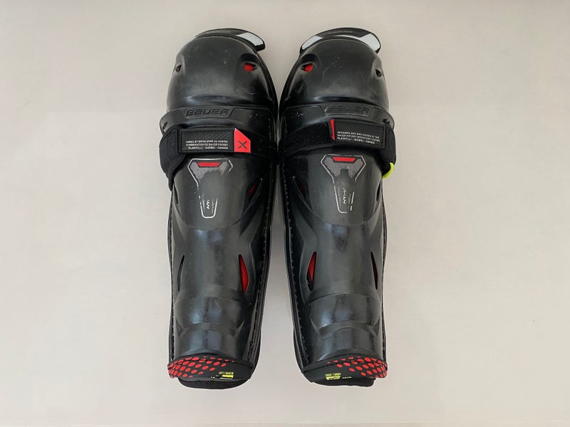Junior Bauer Vapor Hyperlite Hockey Shin Pads 12” guards