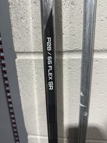 Senior 65sr  Flex Bauer Hyperlite 2 Left Hand Hockey Stick P28 (Used)- DEMO STICKS