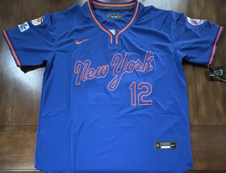 New York Mets Francisco Lindor #12 Spring Training Jersey Adult Large