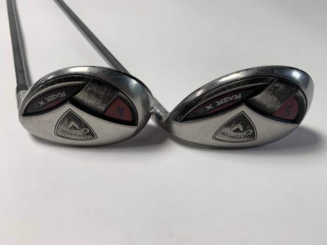 Callaway Razr X HL 4 & 5 Hybrid Set 24* 27* 50g Ladies Graphite Womens RH