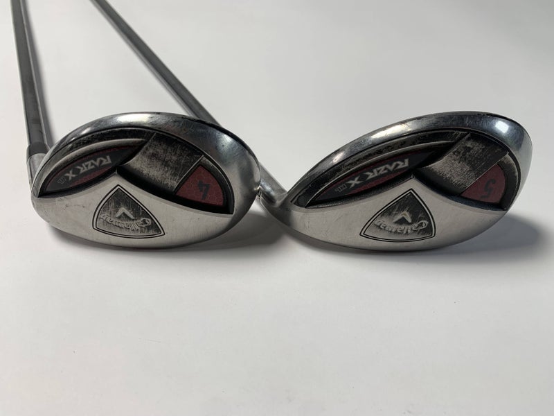 Callaway Razr X HL 4 & 5 Hybrid Set 24* 27* 50g Ladies Graphite Womens RH
