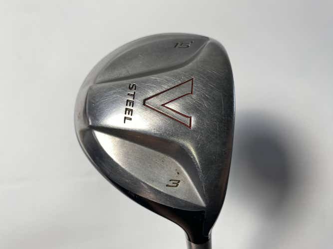 TaylorMade V Steel 3 Fairway Wood 15* MAS2 Stiff Graphite Mens RH